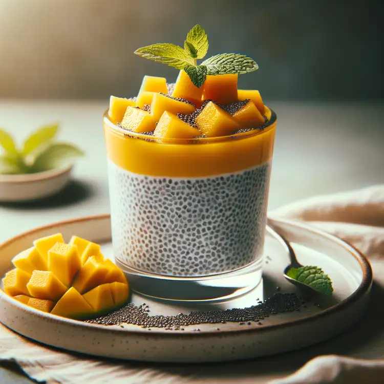 Chia-Pudding mit Kokosmilch und Mango Recipe