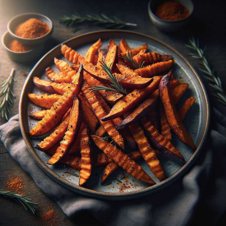 Süßkartoffel Pommes – Rezept