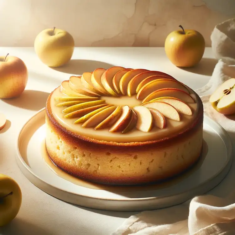 Veganer Apfelkuchen mit Pudding Recipe