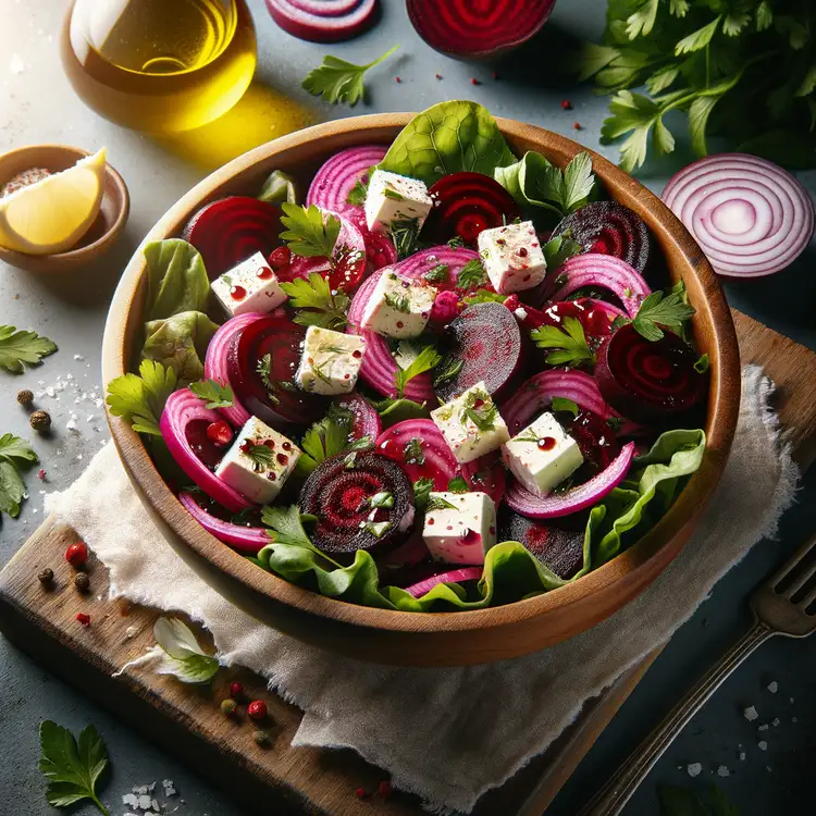Rote-Bete-Salat mit Feta Recipe