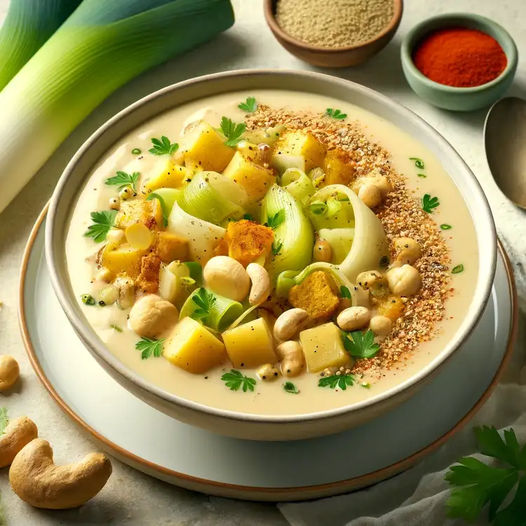 Vegane Käse-Lauch-Suppe Recipe