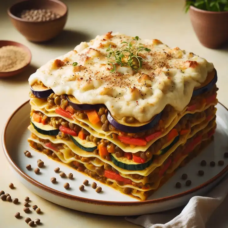 Vegane Linsenlasagne Recipe