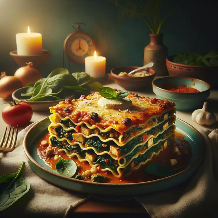 Vegane Spinat-Lasagne Recipe