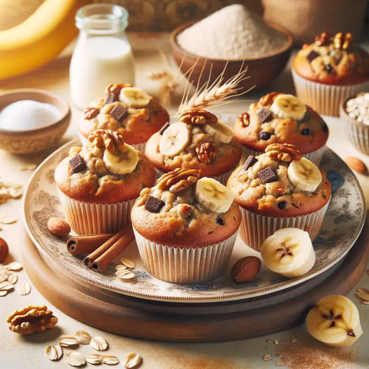 Bananenmuffins ohne Ei Recipe