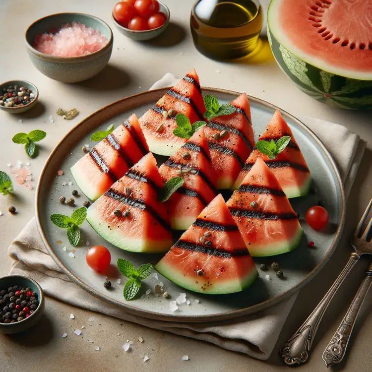 Gegrillte Wassermelone Recipe