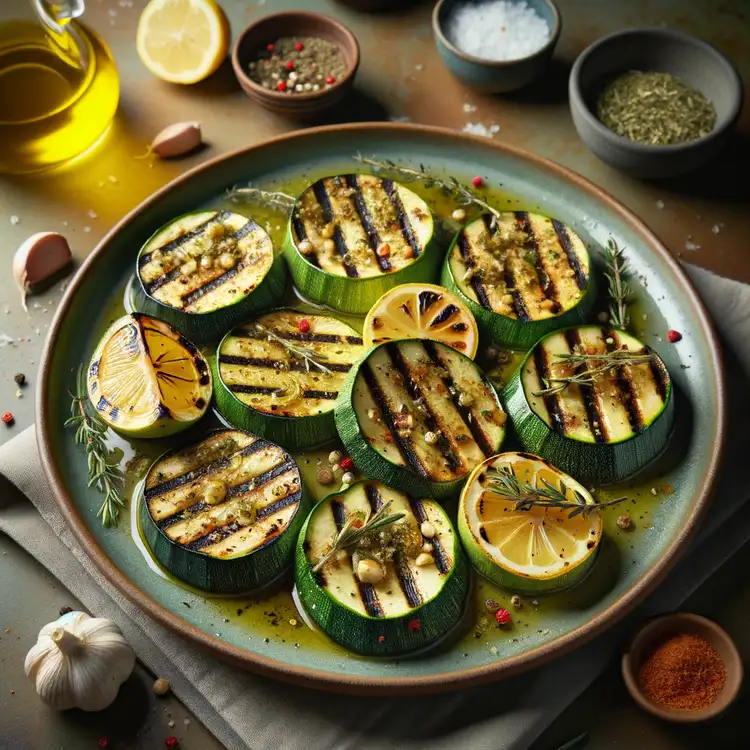 Gegrillte Zucchini mit Kräuter-Marinade Recipe