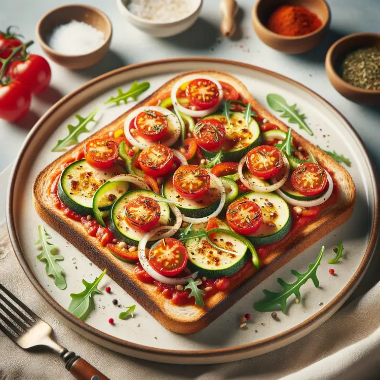 Vegetarischer Pizza-Toast Recipe