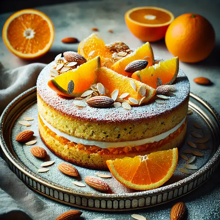 Orangen-Mandel-Kuchen Recipe