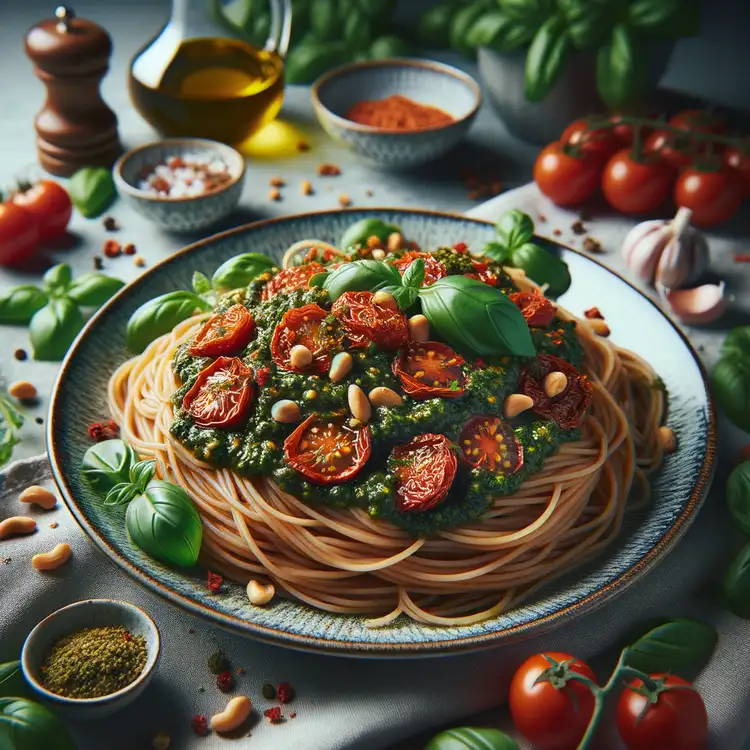 Spaghetti mit Pesto Rosso Recipe