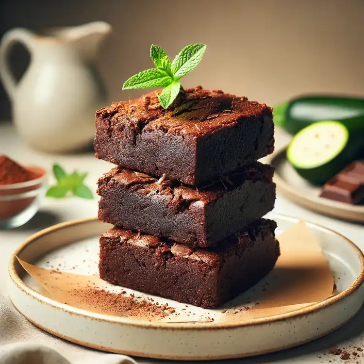 Vegane Zucchini-Brownies Recipe