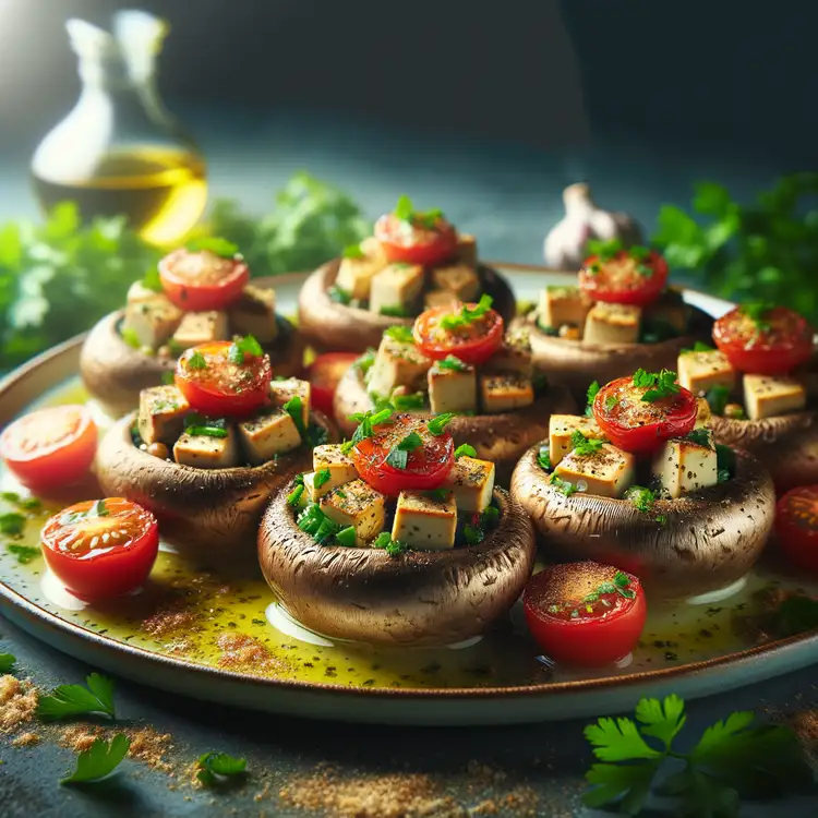 Vegetarische Gefüllte Champignons Recipe