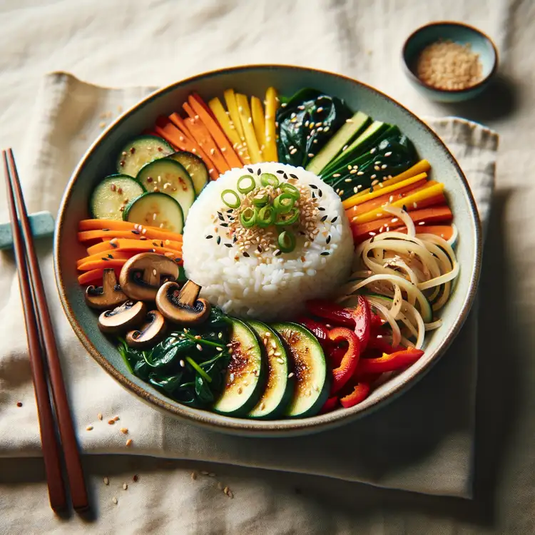 Vegetarisches Bibimbap Recipe