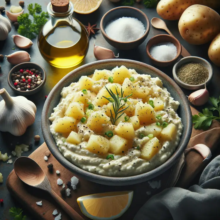 Skordalia Griechischer Knoblauchdip Recipe
