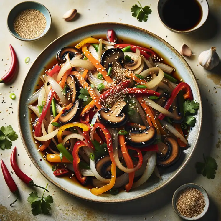 Asiatische Austernpilzpfanne Recipe