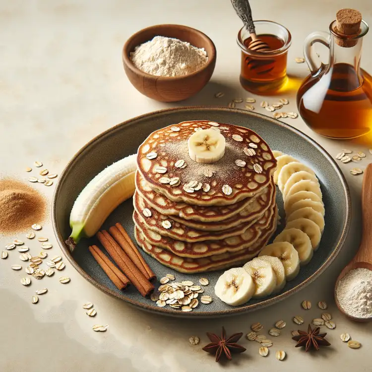 Bananen-Haferflocken-Pancakes Recipe