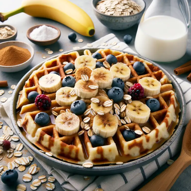 Bananen-Haferflocken-Waffeln Recipe