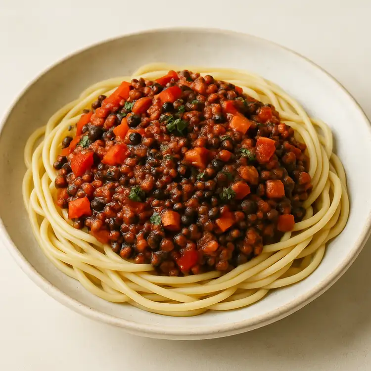 Beluga-Linsen-Bolognese Recipe