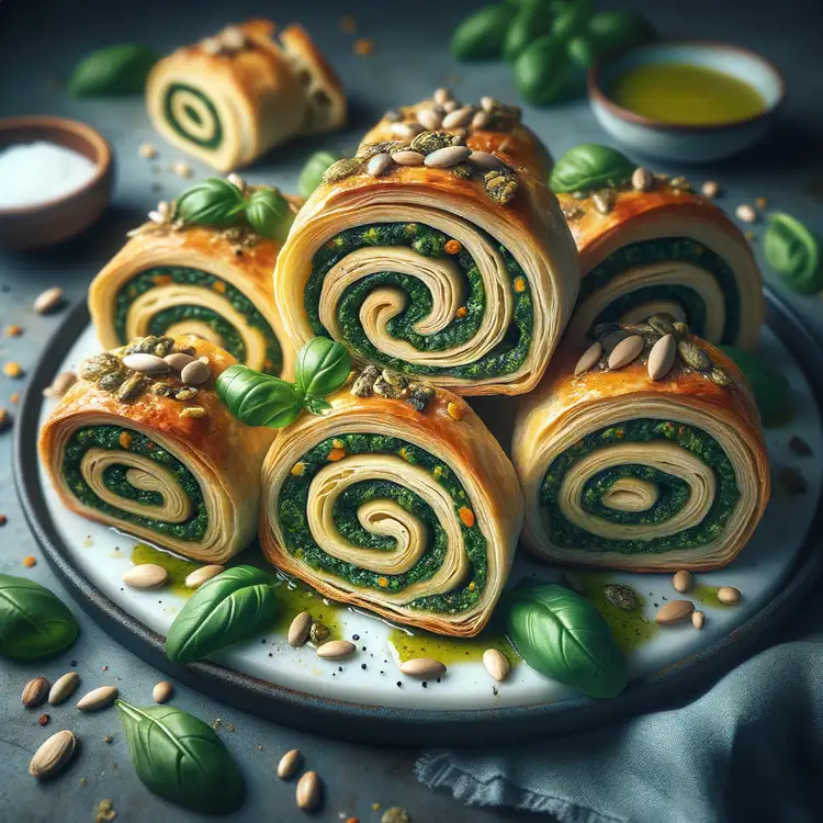 Blätterteig-Pesto-Schnecken Recipe