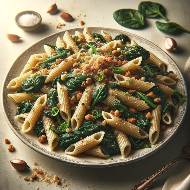 Blattspinat-Nudelauflauf Recipe