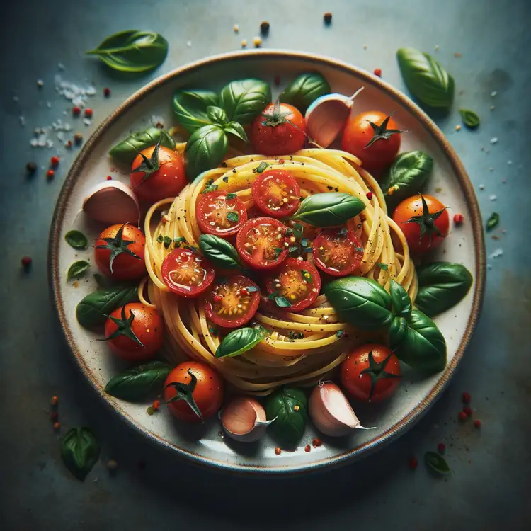 Capellini mit Tomaten und Basilikum Recipe