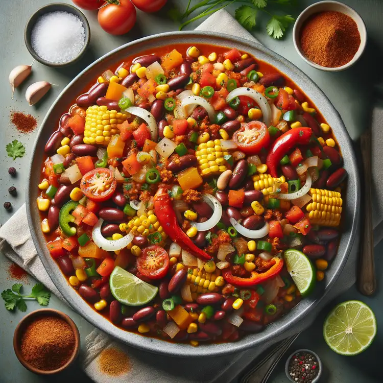 Chili sin Carne mit Sojagranulat Recipe