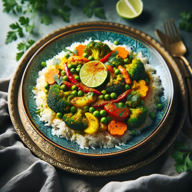 Curry-Reispfanne Recipe