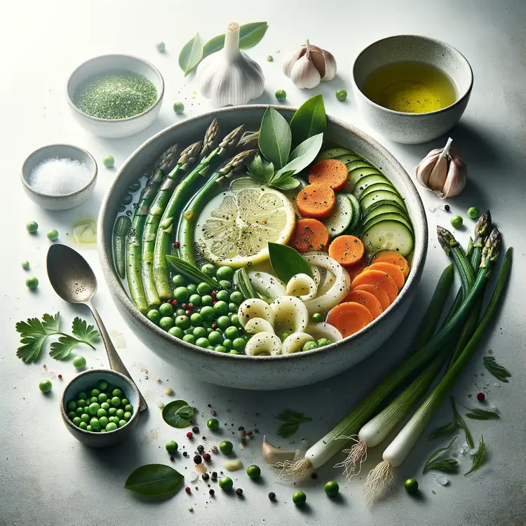 Frühlingssuppe mit frischem Gemüse Recipe