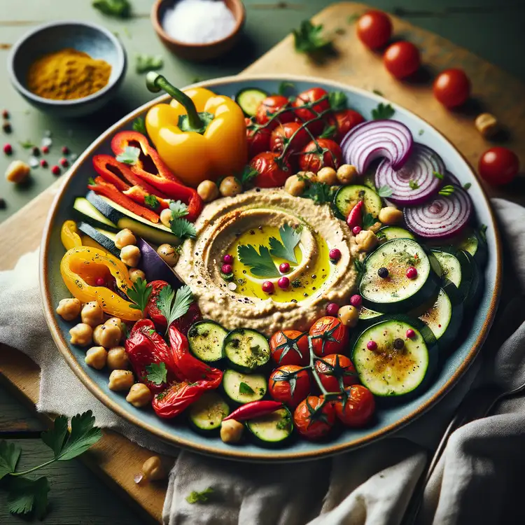 Hummus-Pfannengemüse Recipe
