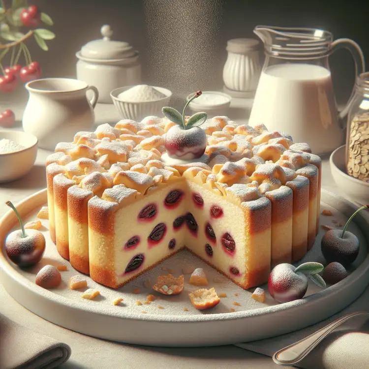 Kirsch-Streuselkuchen mit Pudding Recipe