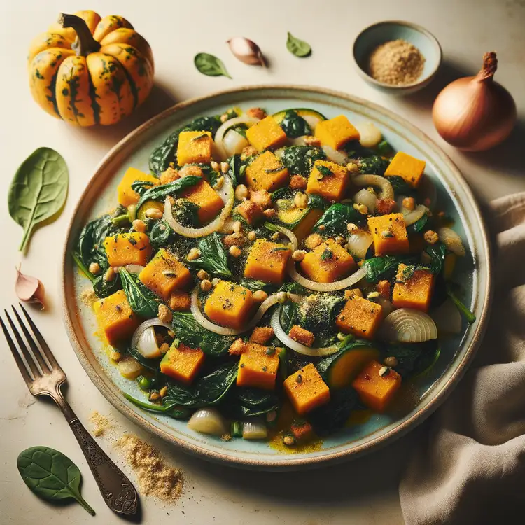 Kürbis-Spinat-Auflauf Recipe