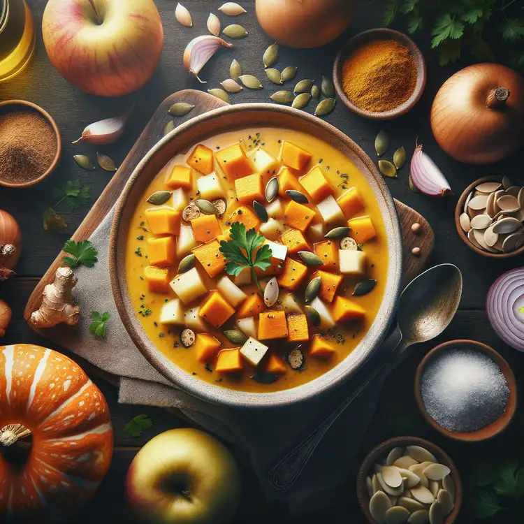 Kürbissuppe mit Apfel Recipe
