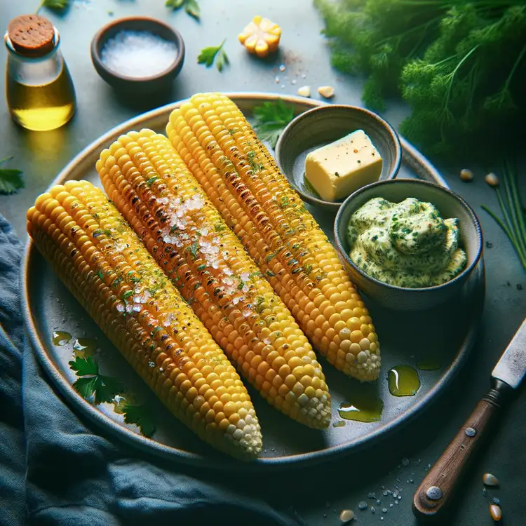 Maiskolben mit Kräuterbutter Recipe