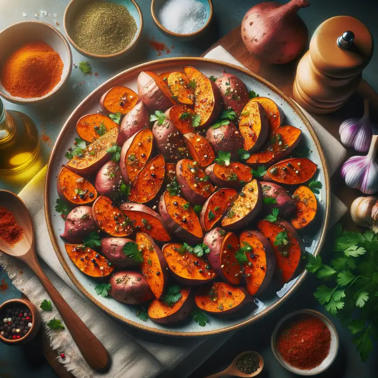 Ofen-Süßkartoffelpommes Recipe