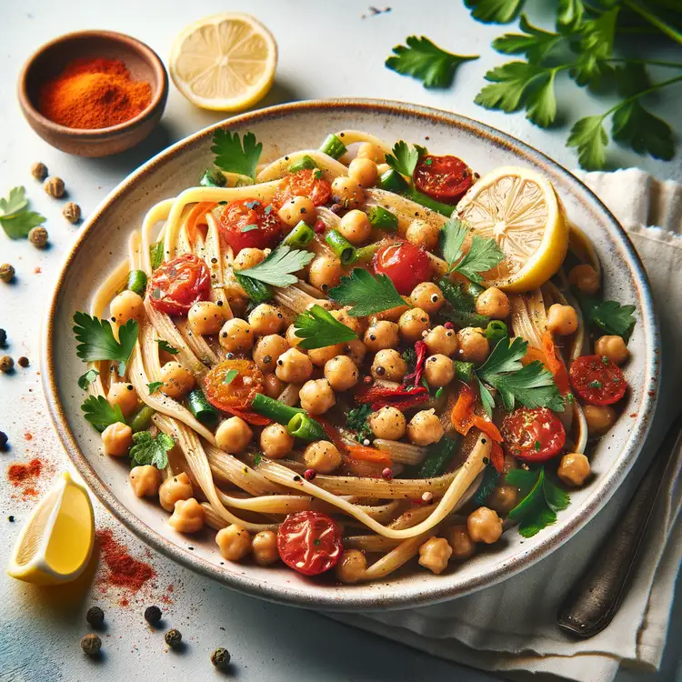 Pasta mit Kichererbsen-Sauce Recipe