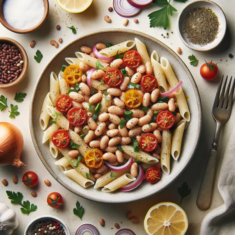 Pasta mit weißen Bohnen Recipe