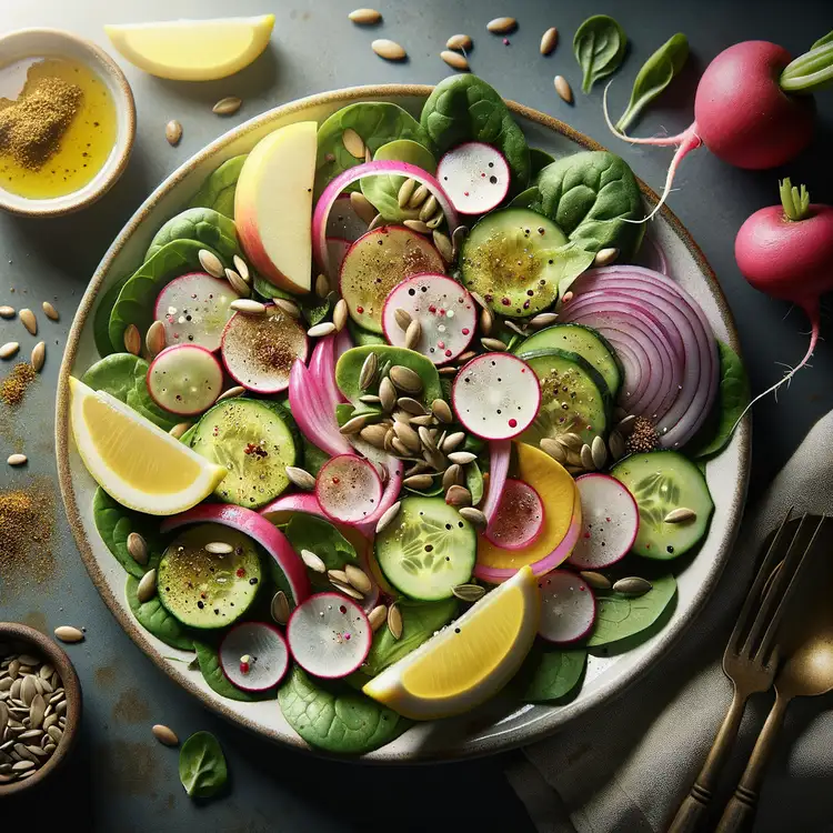 Radieschenblätter-Salat Recipe