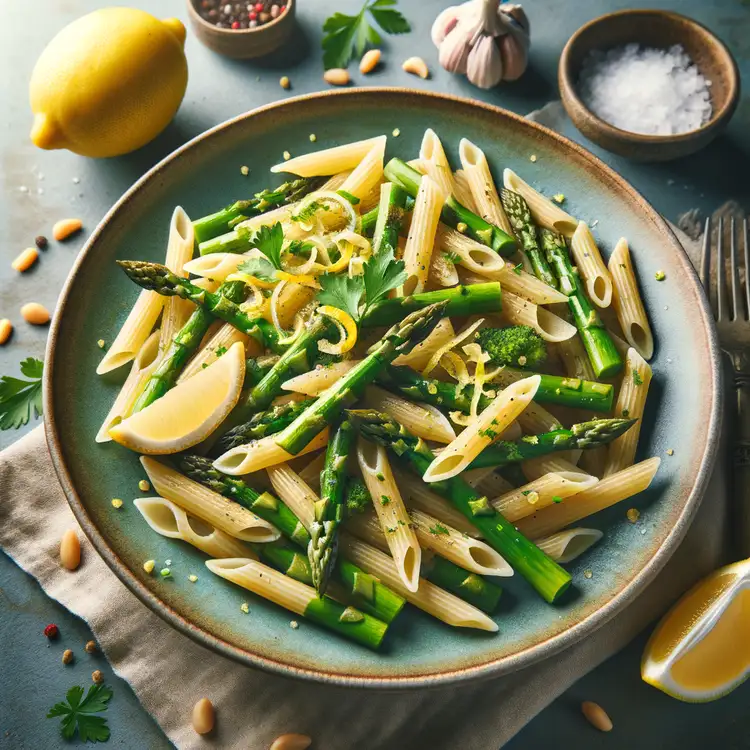Schnelle Pasta mit grünem Spargel Recipe