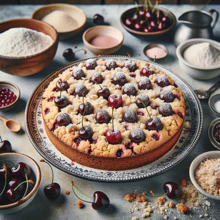 Schneller Kirsch-Streuselkuchen Recipe