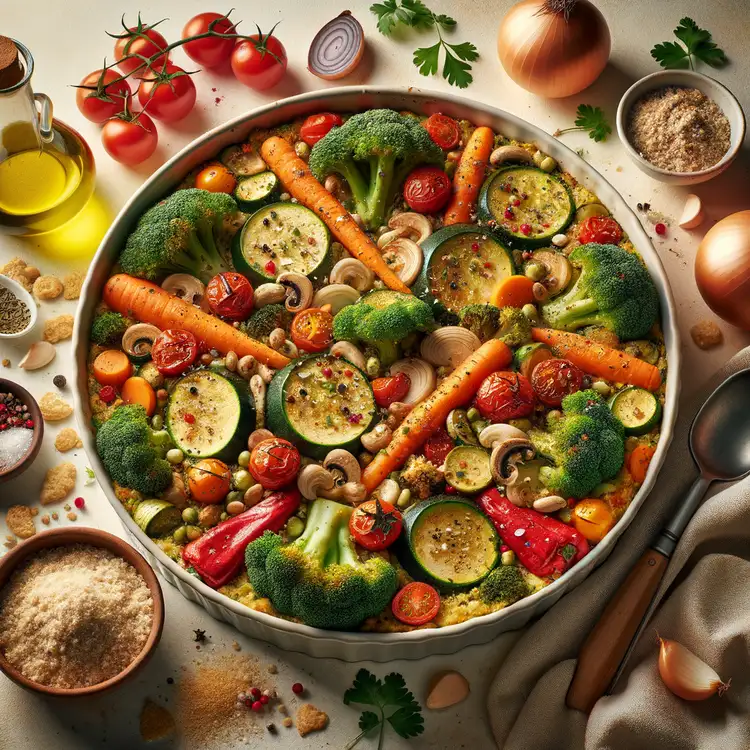 Schneller veganer Gemüseauflauf Recipe