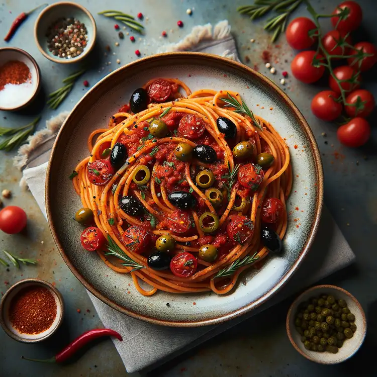 Spaghetti alla Puttanesca Recipe
