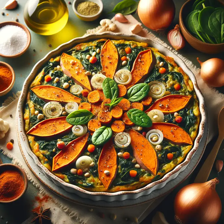 Süßkartoffel-Spinat-Auflauf Recipe