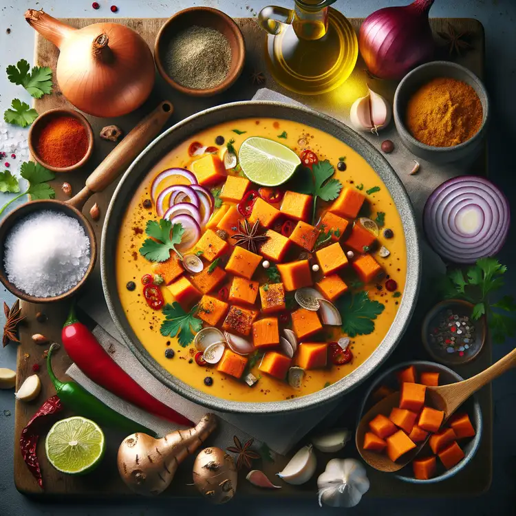 Süßkartoffelsuppe mit Kokosmilch Recipe