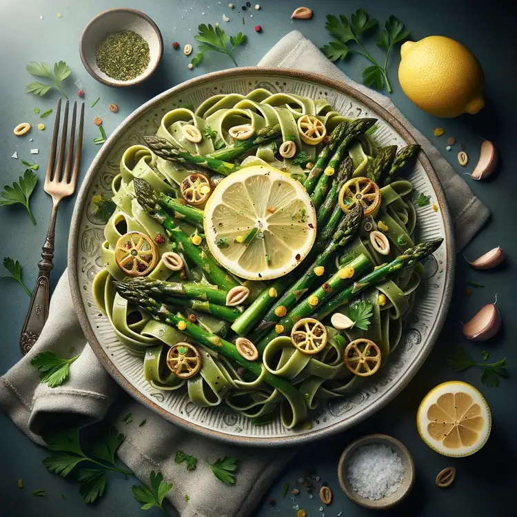 Tagliatelle mit grünem Spargel Recipe