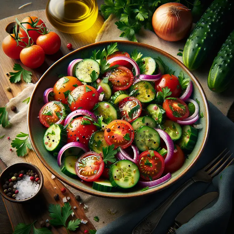 Tomaten-Gurken-Salat Recipe