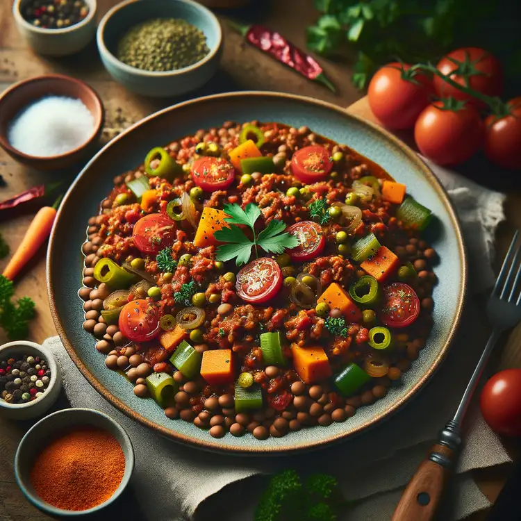 Vegane Bolognese mit Linsen-Hack Recipe