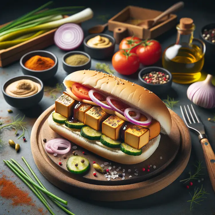 Vegane Hot Dogs mit Tofu Recipe