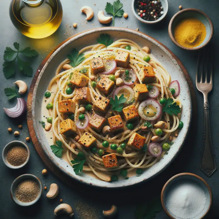 Vegane Spaghetti Carbonara Recipe