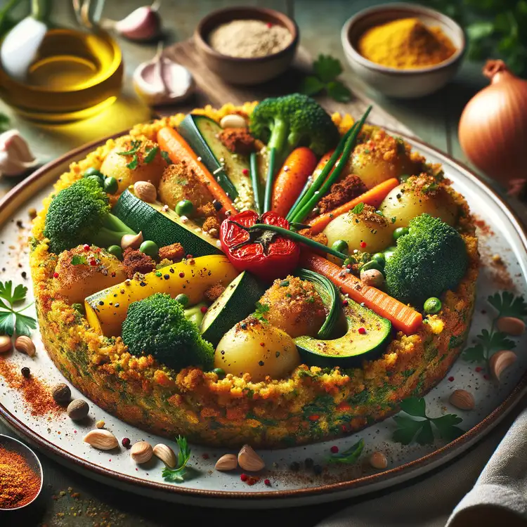 Veganer Gemüseauflauf mit Kräuterkruste Recipe