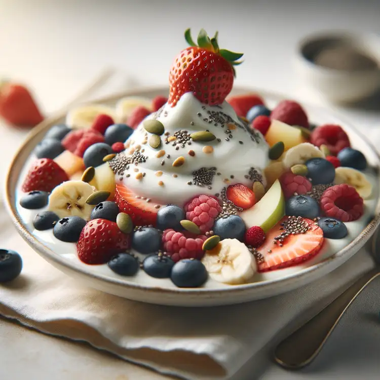 Veganer Griechischer Joghurt mit Früchten Recipe