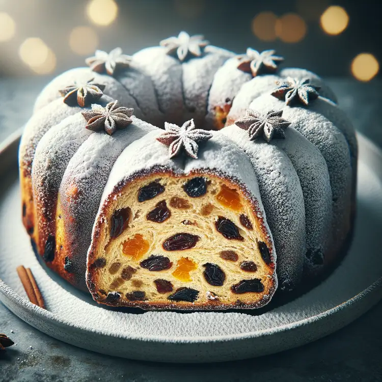 Veganer Quarkstollen mit Marzipan Recipe